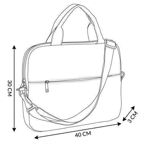 Torba na laptopa męska 15,6" granatowa Neptune