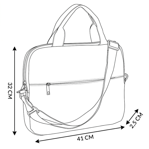 Elegancka torba na laptopa damska męska 15,6" Feniks