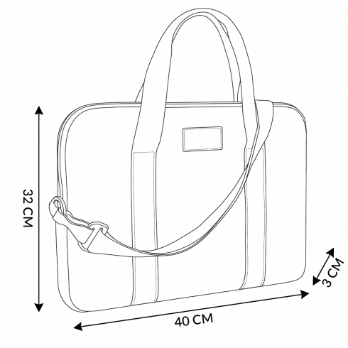 Elegancka torba na laptopa w kwiaty 15,6" na ramię Pegasus