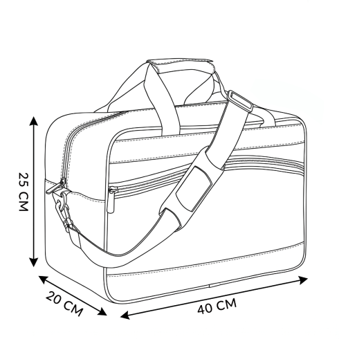 Torba podróżna Ryanair we wzór szachownicy 40x20x25 Gibraltar