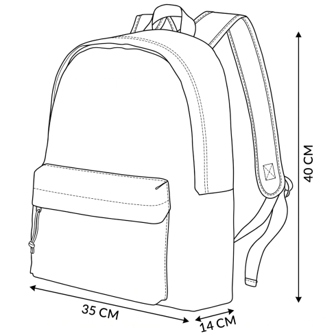 Plecak miejski z kolekcji Orlando, 20L, ZG774