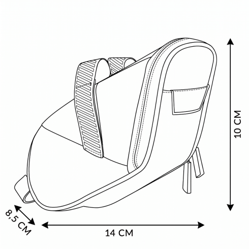 Sakwa rowerowa pod siodełko ZG899