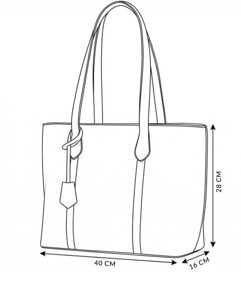 Skórzana torebka typu shopper na ramię