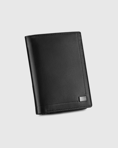 Portfel męski z kieszenią na suwak RFID Secure Riel