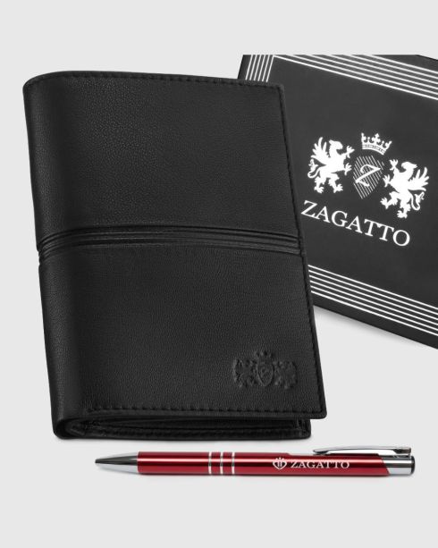 Portfel męski skórzany pionowy Zagatto ZG-N4-F15 RFID Secure - zdjęcie główne
