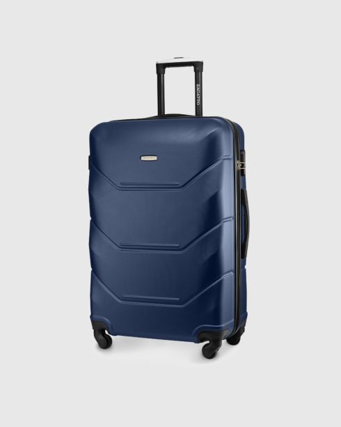 Duża walizka Ryanair Wizzair 75x48x29 granatowa Blue Lagoon