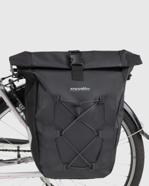 Sakwa rowerowa boczna na bagażnik czarna ZG857