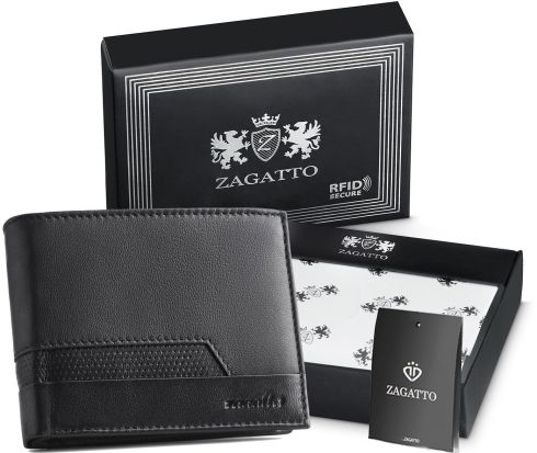Portfel męski ZG-N992-F6 RFID BLACK