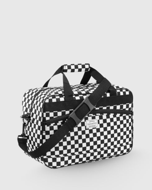 Torba podróżna we wzór szachownicy 40x20x25, ZG828